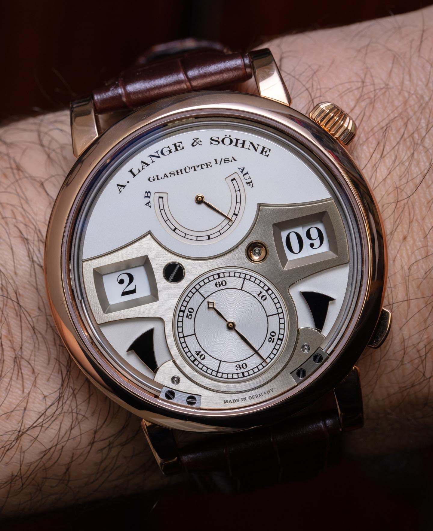 有趣的A. Lange & Söhne手表Zeitwerk系列醒目时间