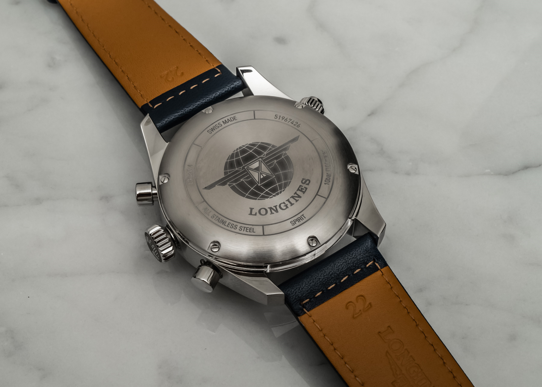 浪琴Spirit Chronograph蓝盘计时码表